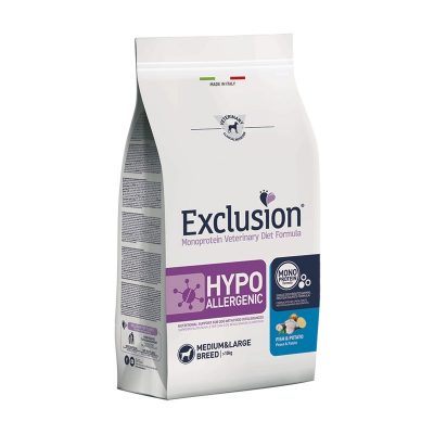 Exclusion Hypoallergenic Pesce e Patate Medium Large Breed