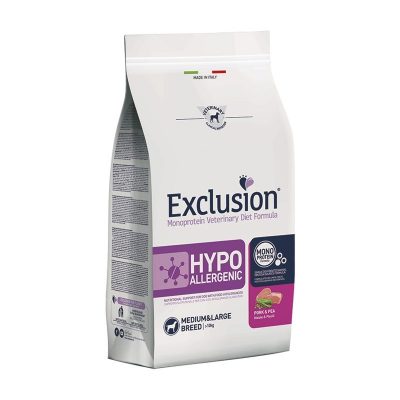 Exclusion Hypoallergenic Maiale e Piselli Medium Large Breed