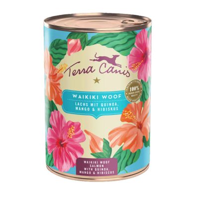 Terra Canis Flower Waikiki Woof Salmone