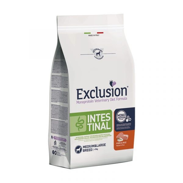 Exclusion Intestinal Maiale e Riso Medium Large Breed