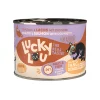 Lucky Lou Adult Umido Gatto Lattina - Adult Pollame e Salmone con Zucchina