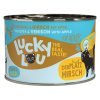 Lucky Lou Adult Umido Gatto Lattina - Adult Pollame e Cervo con Mela