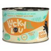 Lucky Lou Adult Umido Gatto Lattina - Adult Pollame e Trota con Pera