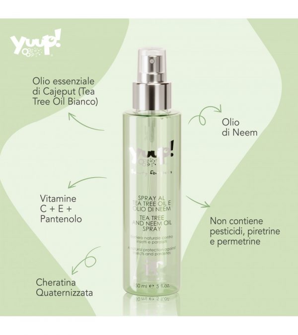 Yuup Spray al Tea Tree Oil e Olio di Neem